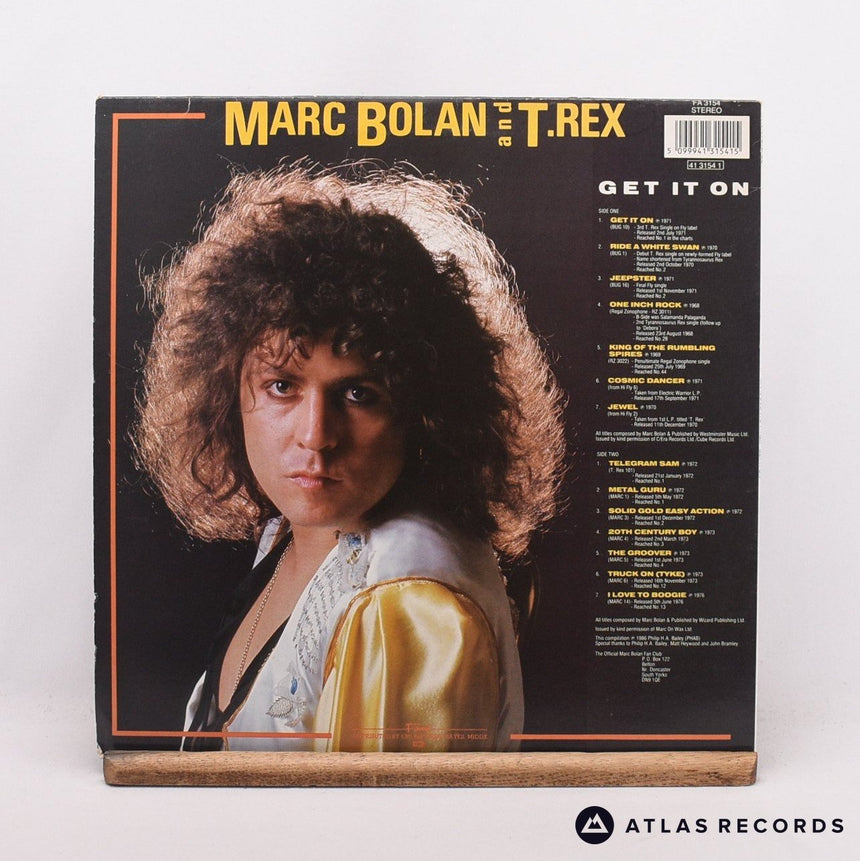 Marc Bolan - Get It On - LP Vinyl Record - VG+/EX