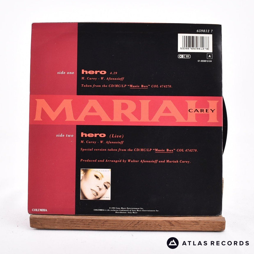 Mariah Carey - Hero - 7" Vinyl Record - EX/EX