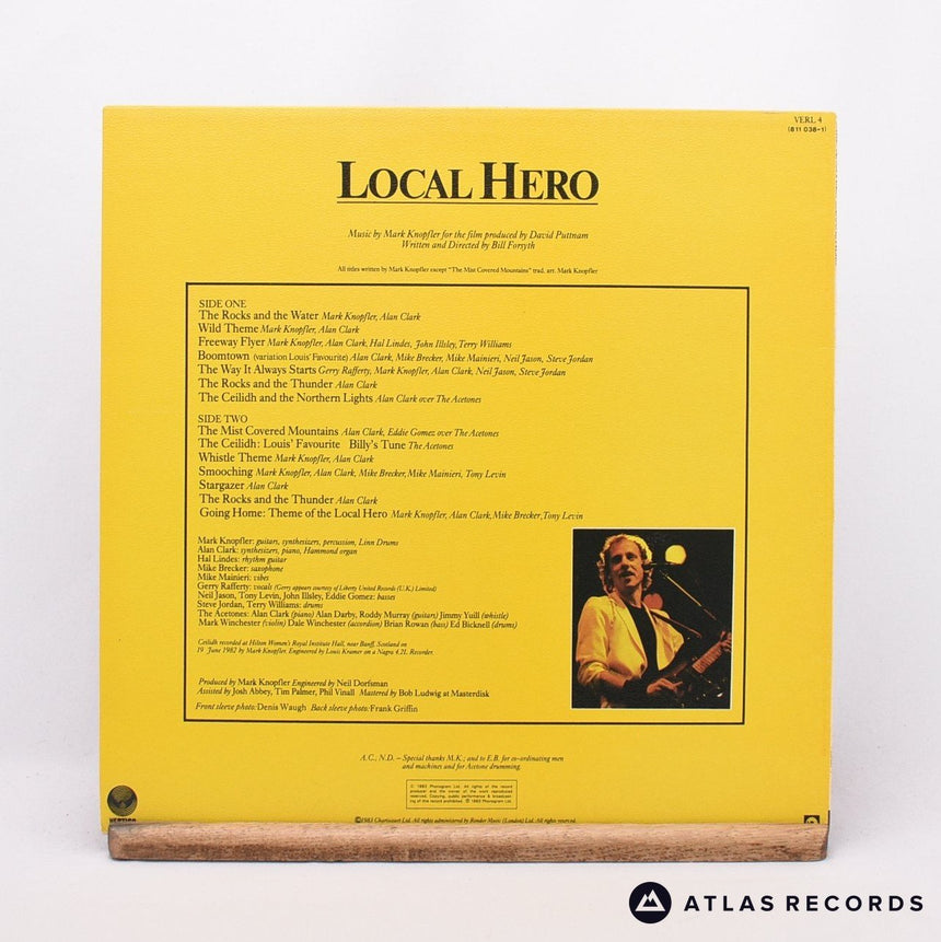 Mark Knopfler - Local Hero - Textured Sleeve LP Vinyl Record - EX/EX