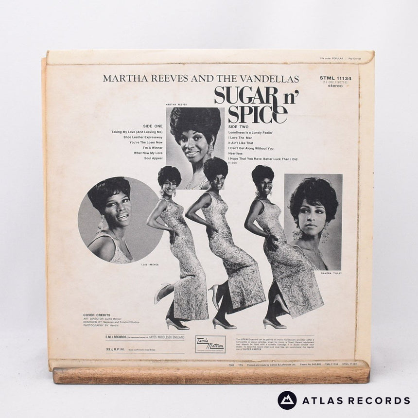 Martha Reeves & The Vandellas - Sugar N' Spice - LP Vinyl Record - VG+/VG+