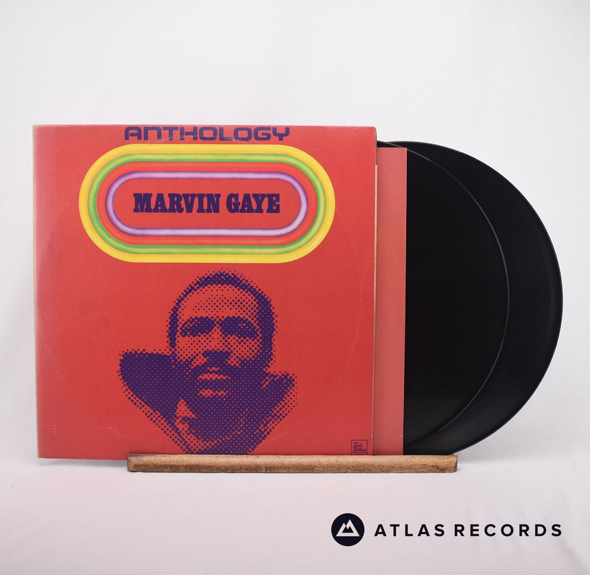 Marvin Gaye Anthology 2 x LP Vinyl Record - Front Cover & Record