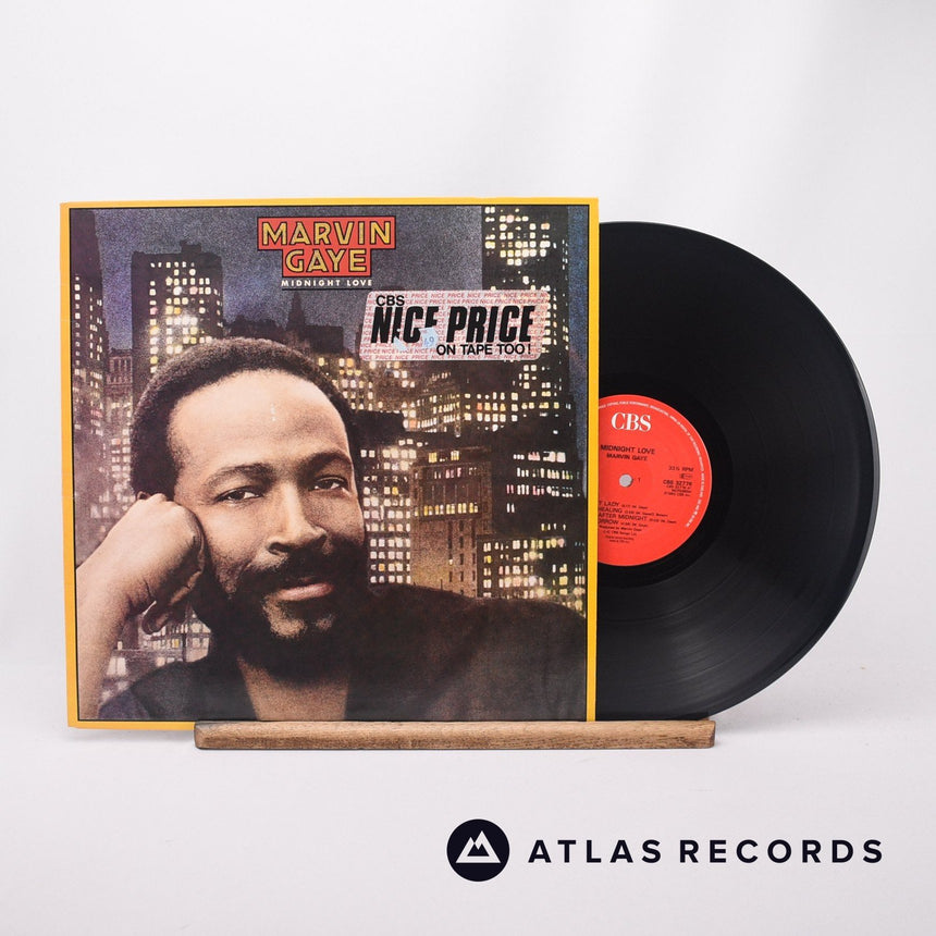Marvin Gaye Midnight Love LP Vinyl Record - Front Cover & Record