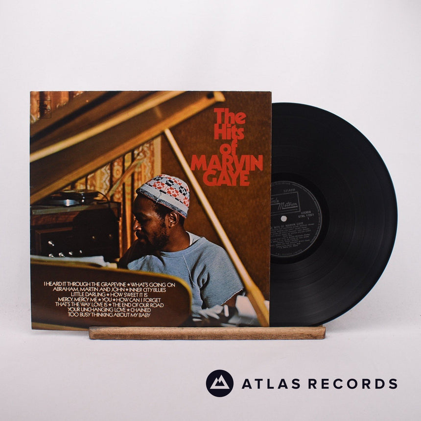 Marvin Gaye The Hits Of Marvin Gaye LP Vinyl Record - Front Cover & Record