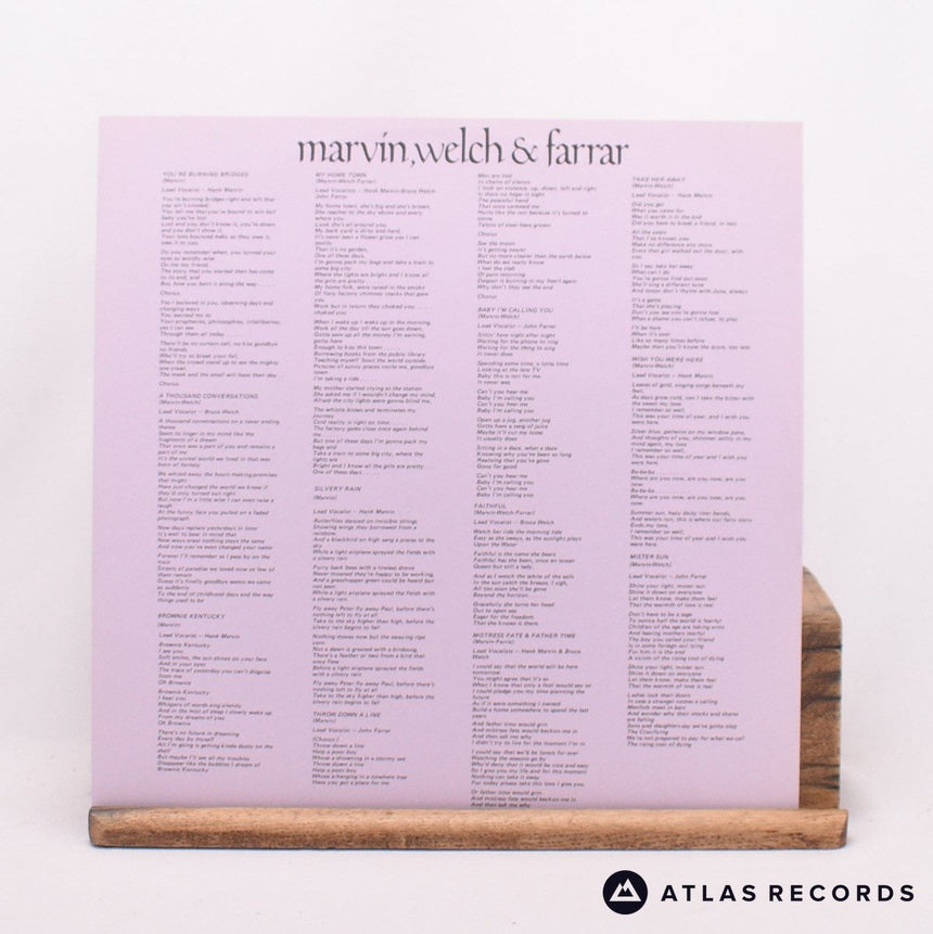 Marvin, Welch & Farrar - Marvin, Welch & Farrar - LP Vinyl Record - VG+/EX