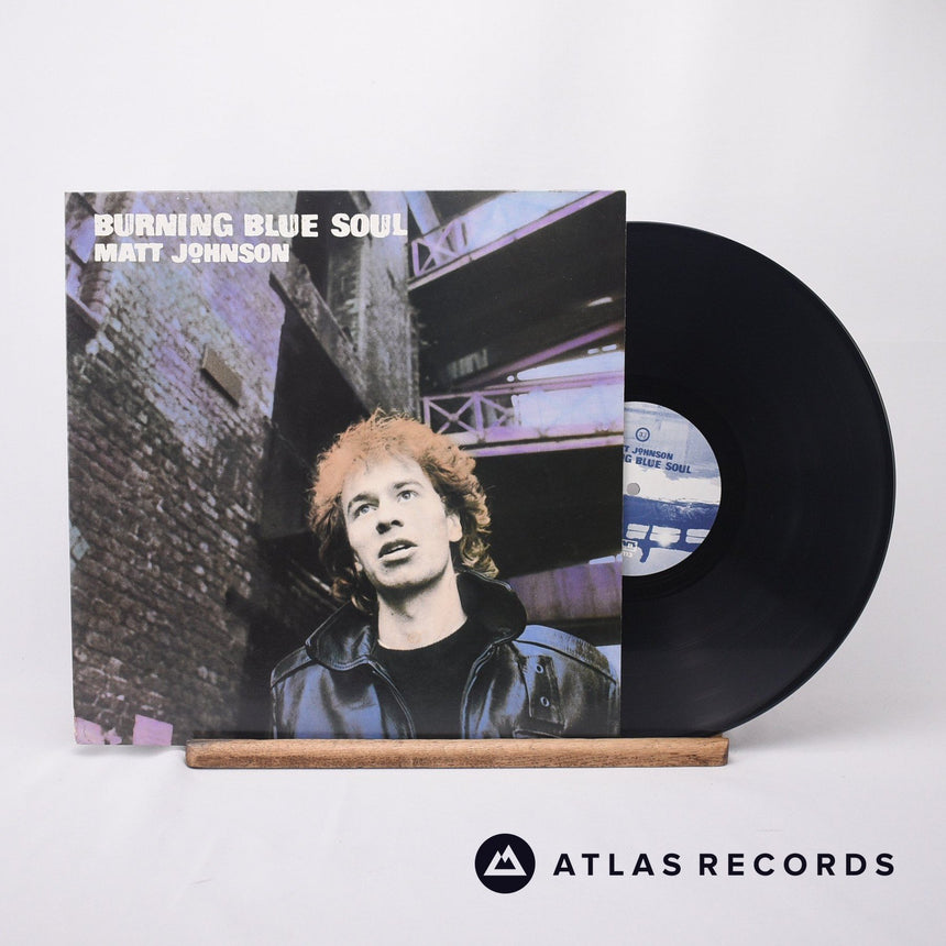 Matt Johnson Burning Blue Soul LP Vinyl Record - Front Cover & Record