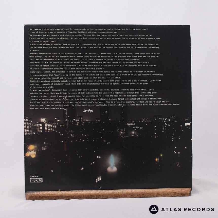 Matt Johnson - Burning Blue Soul - Reissue LP Vinyl Record - EX/VG+