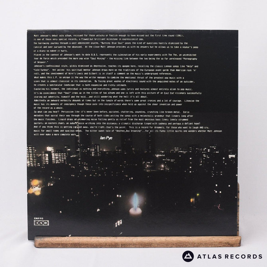 Matt Johnson - Burning Blue Soul - Reissue LP Vinyl Record - EX/EX