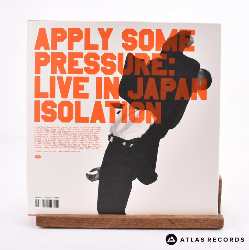 Maxïmo Park - Apply Some Pressure - Transparent 7" Vinyl Record - NM/NM