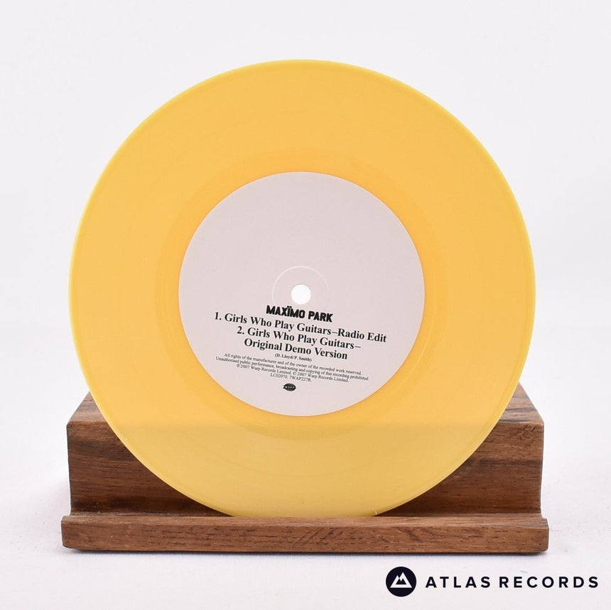 Maxïmo Park - Girls Who Play Guitars - Yellow 7" Vinyl Record - NM/NM
