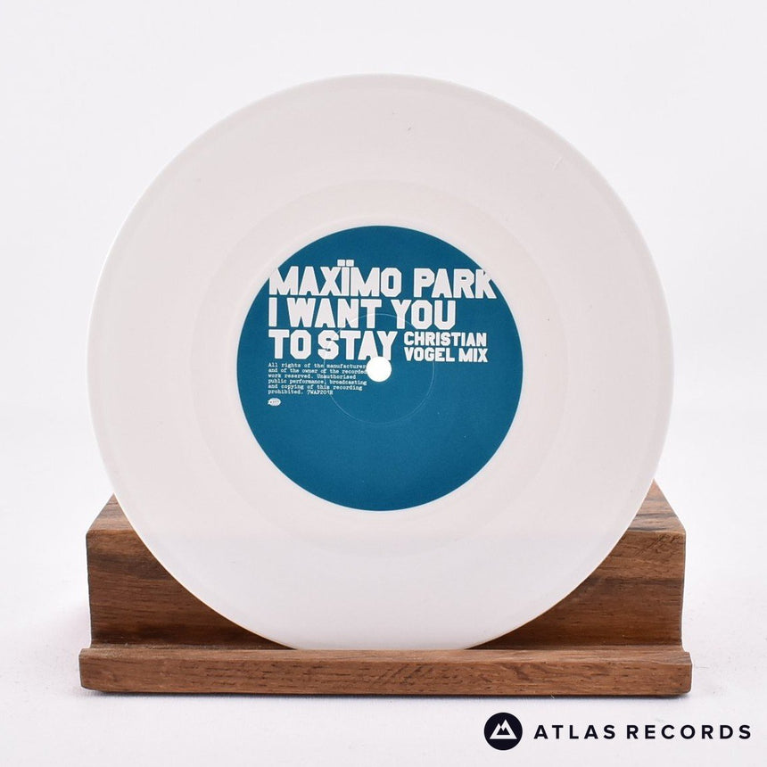 Maxïmo Park - I Want You To Stay - White Limited Edition 7" Vinyl Record - NM/NM