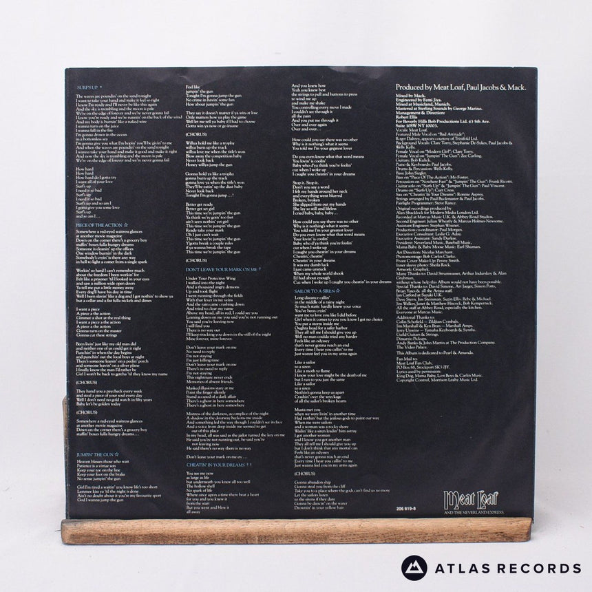 Meat Loaf - Bad Attitude - Insert LP Vinyl Record - EX/EX