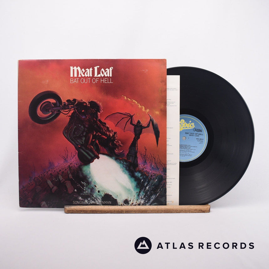Meat Loaf Bat Out Of Hell LP Vinyl Record - Front Cover & Record