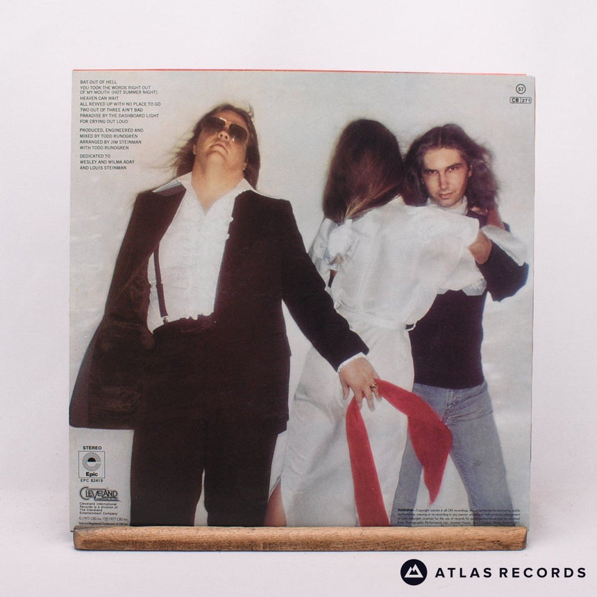 Meat Loaf - Bat Out Of Hell - Lyric Sheet Reissue LP Vinyl Record - EX/EX