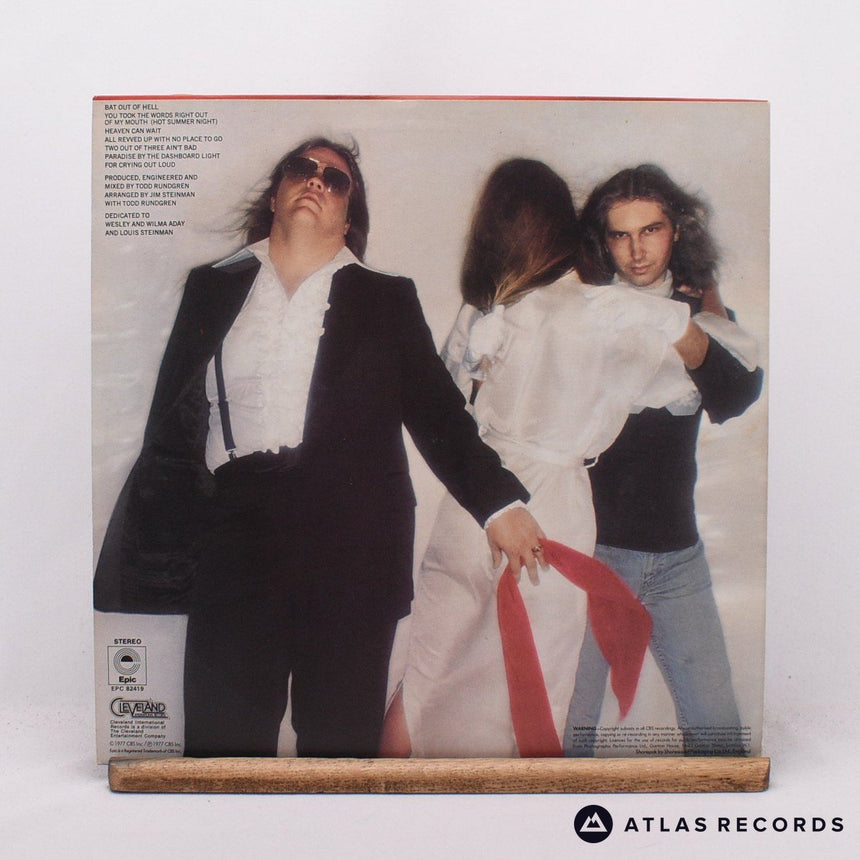 Meat Loaf - Bat Out Of Hell - Lyric Sheet LP Vinyl Record - EX/NM