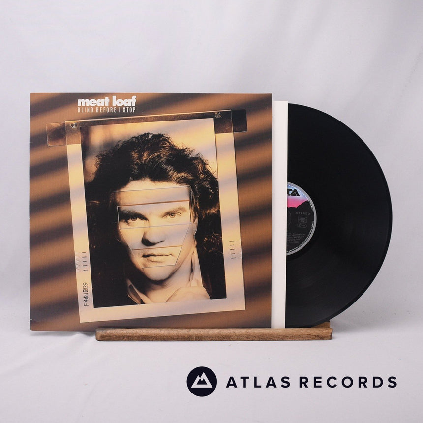 Meat Loaf Blind Before I Stop LP Vinyl Record - Front Cover & Record