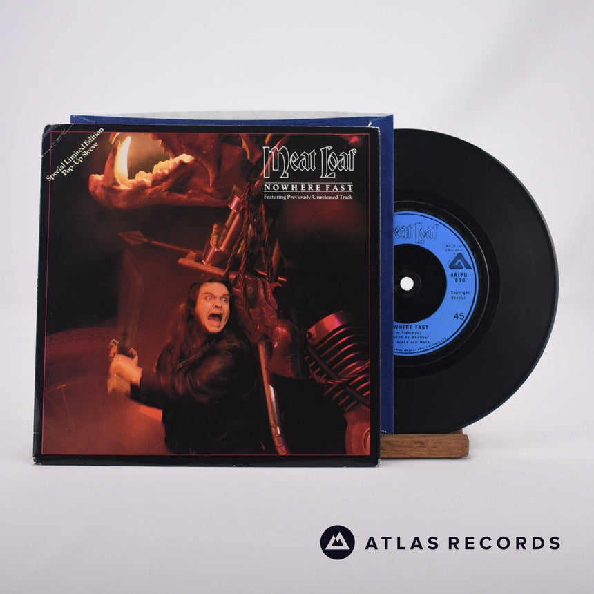 Meat Loaf Nowhere Fast 7" Vinyl Record - Front Cover & Record