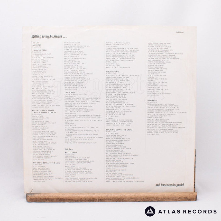 Megadeth - Killing Is My Business... And Business Is Good! - LP Vinyl Record