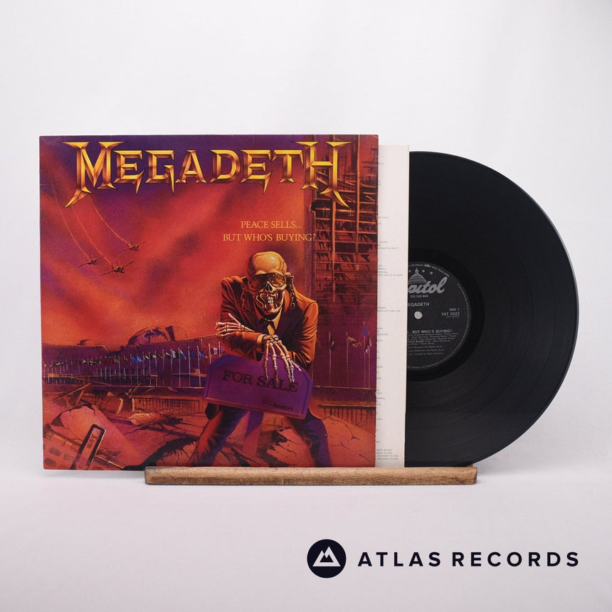 Megadeth Peace Sells... But Who's Buying? LP Vinyl Record - Front Cover & Record