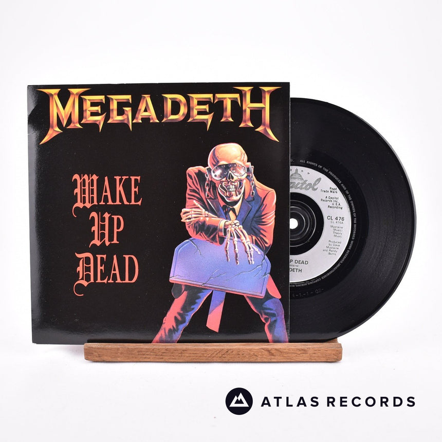 Megadeth Wake Up Dead 7" Vinyl Record - Front Cover & Record