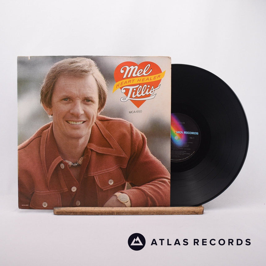 Mel Tillis Heart Healer LP Vinyl Record - Front Cover & Record