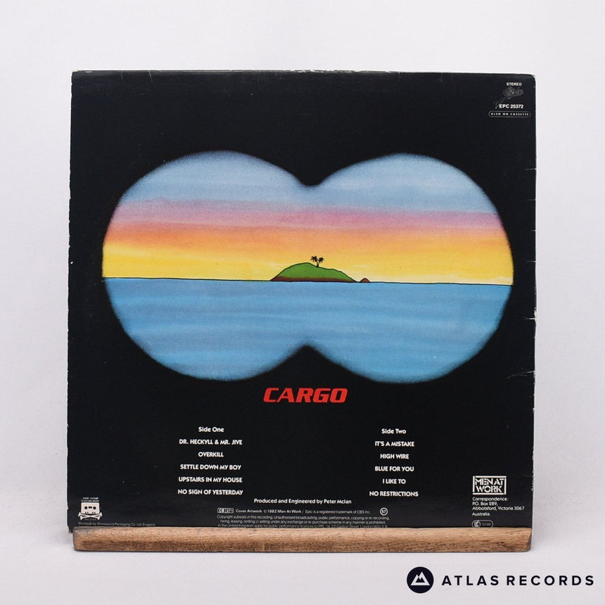 Men At Work - Cargo - Lyric Sheet LP Vinyl Record - VG+/VG+