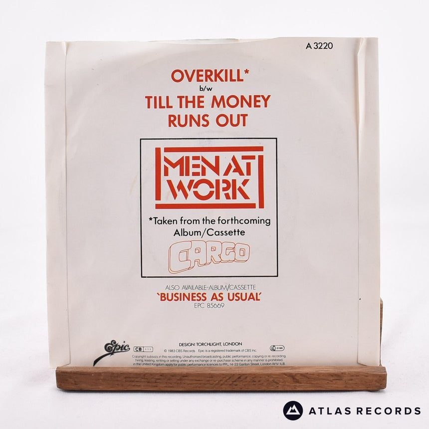 Men At Work - Overkill - 7" Vinyl Record - EX/EX