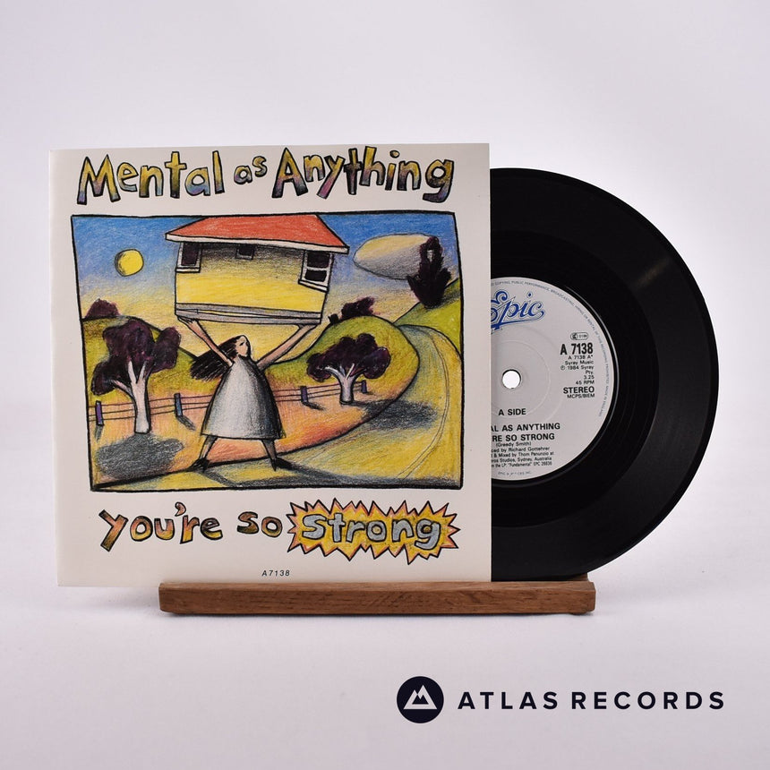 Mental As Anything You're So Strong 7" Vinyl Record - Front Cover & Record