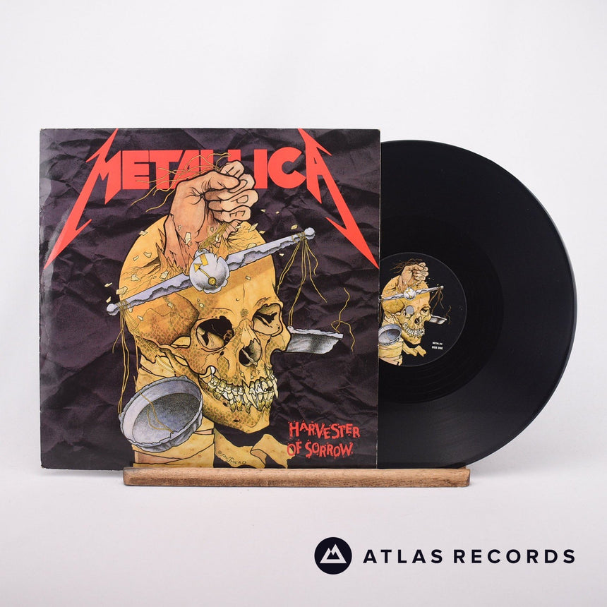 Metallica Harvester Of Sorrow 12" Vinyl Record - Front Cover & Record