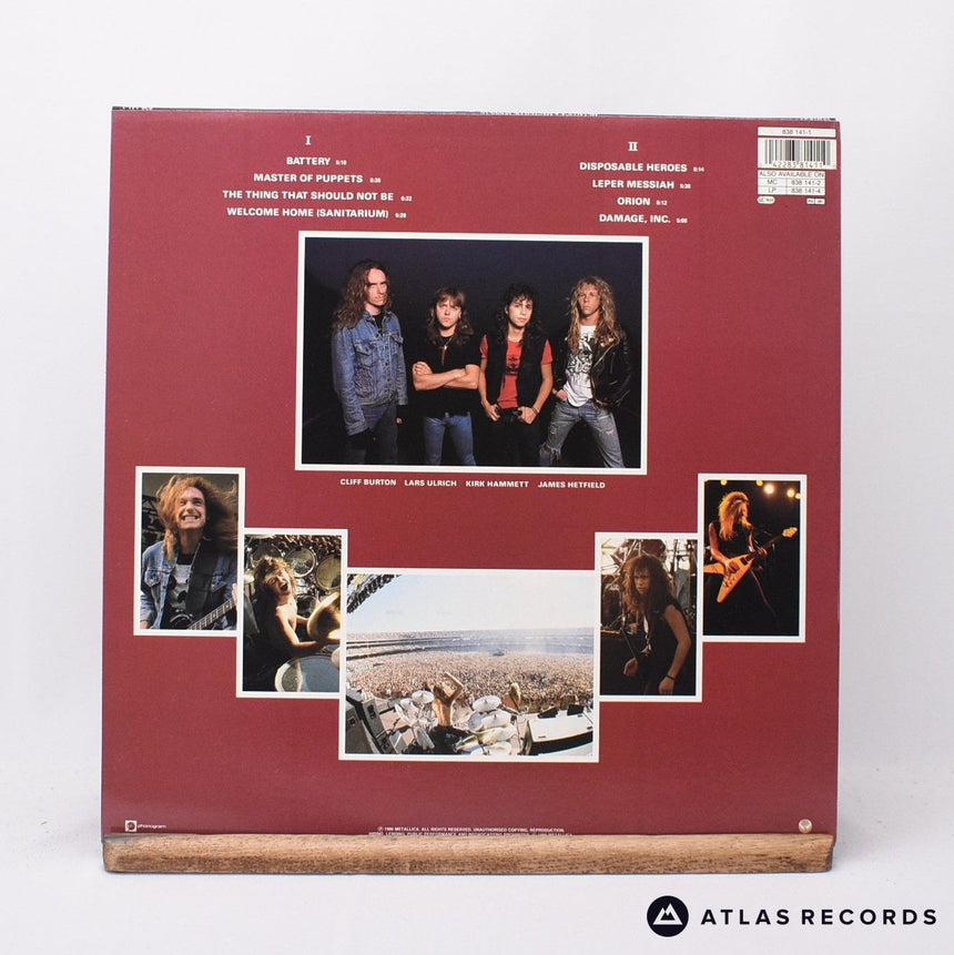 Metallica - Master Of Puppets - Reissue A-1 B-3 LP Vinyl Record - EX/VG+