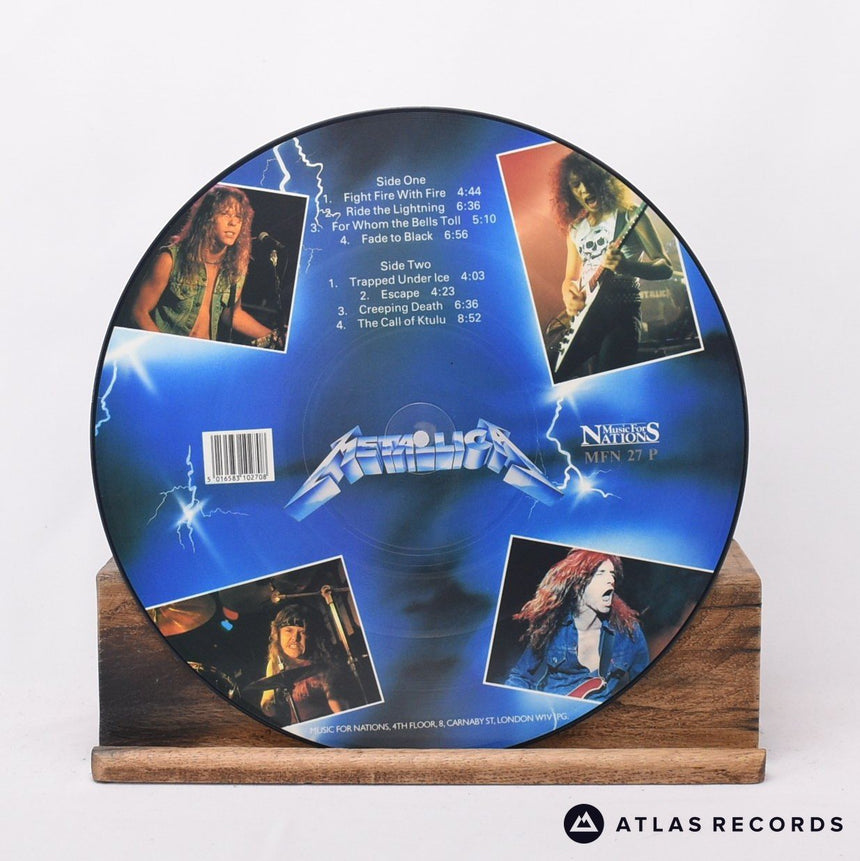 Metallica - Ride The Lightning - Picture Disc Reissue A1 B1 LP Vinyl Record - VG