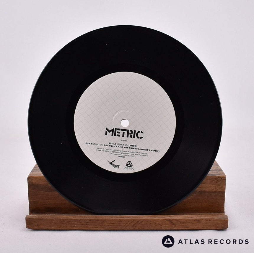 Metric - Empty - Limited Edition 7" Vinyl Record - NM/NM