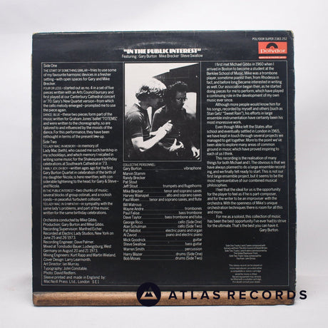 Michael Gibbs - In The Public Interest - A//2 B//2 LP Vinyl Record - VG+/VG+