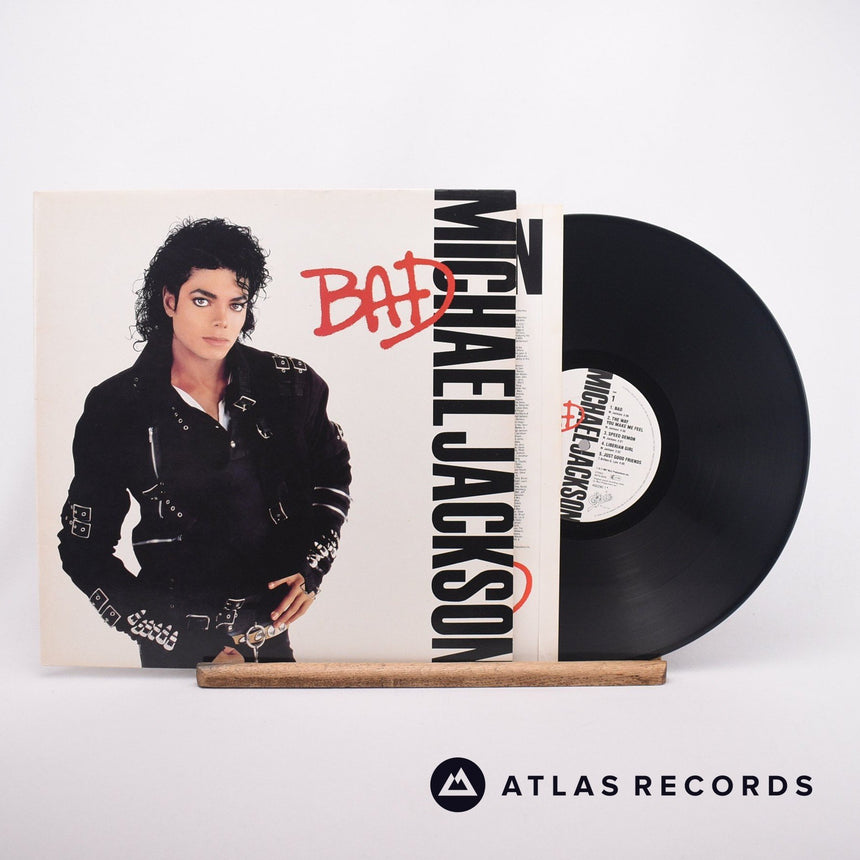 Michael Jackson Bad LP Vinyl Record - Front Cover & Record