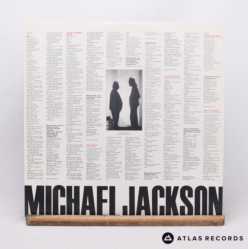 Michael Jackson - Bad - Lyric Sheet Gatefold A10 B9 LP Vinyl Record - EX/EX