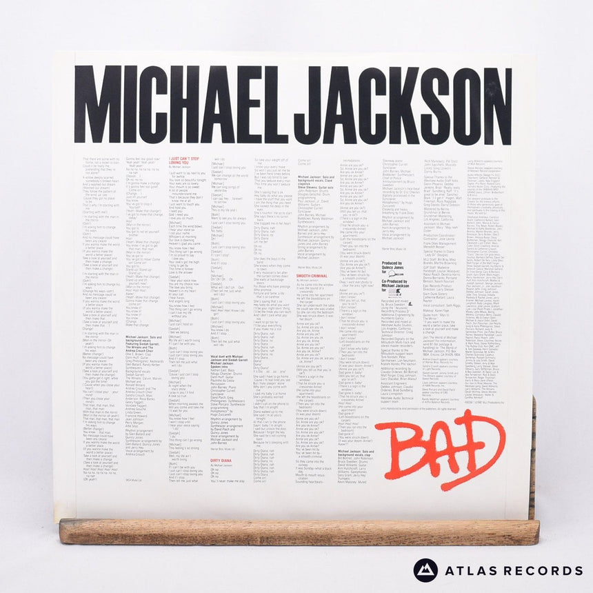 Michael Jackson - Bad - Gatefold LP Vinyl Record - VG+/EX