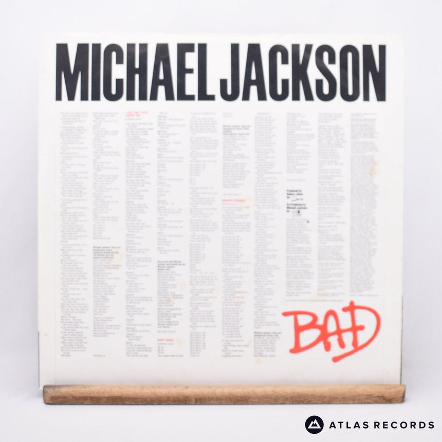 Michael Jackson - Bad - Gatefold LP Vinyl Record - EX/VG+