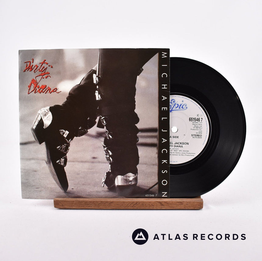 Michael Jackson Dirty Diana 7" Vinyl Record - Front Cover & Record