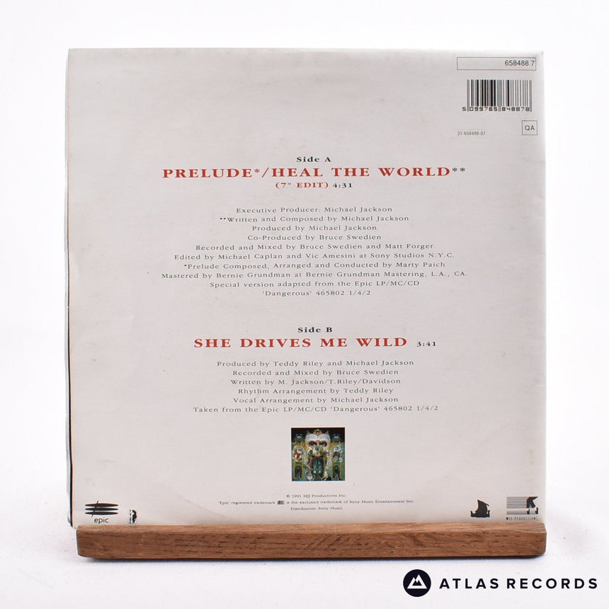 Michael Jackson - Heal The World - 7" Vinyl Record - EX/VG+