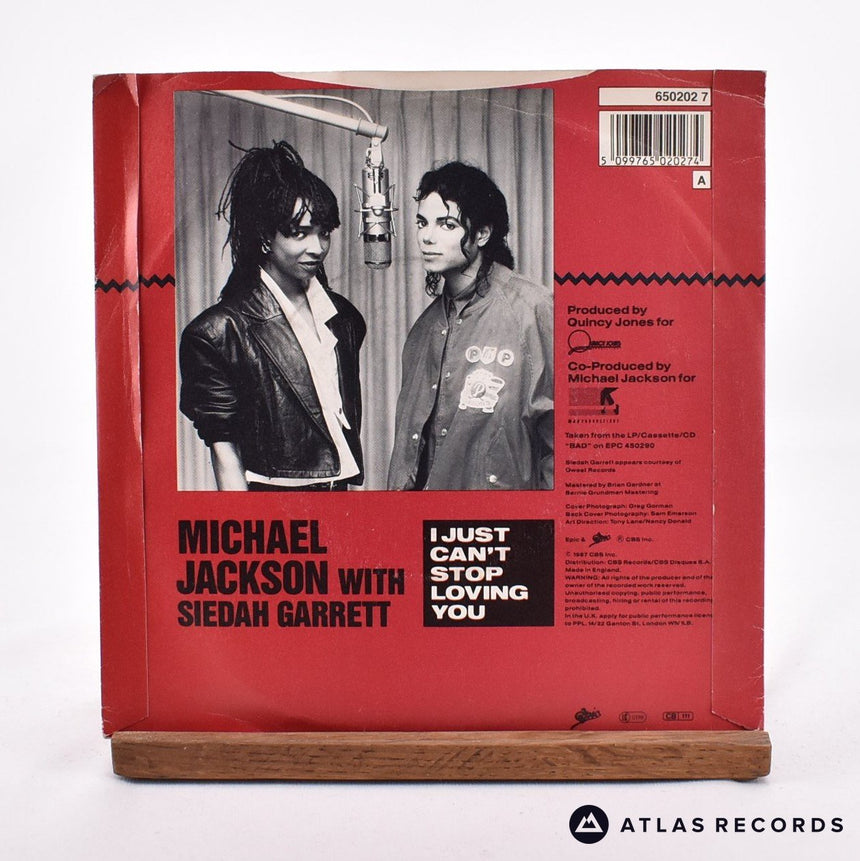 Michael Jackson - I Just Can't Stop Loving You - 7" Vinyl Record - VG+/VG+