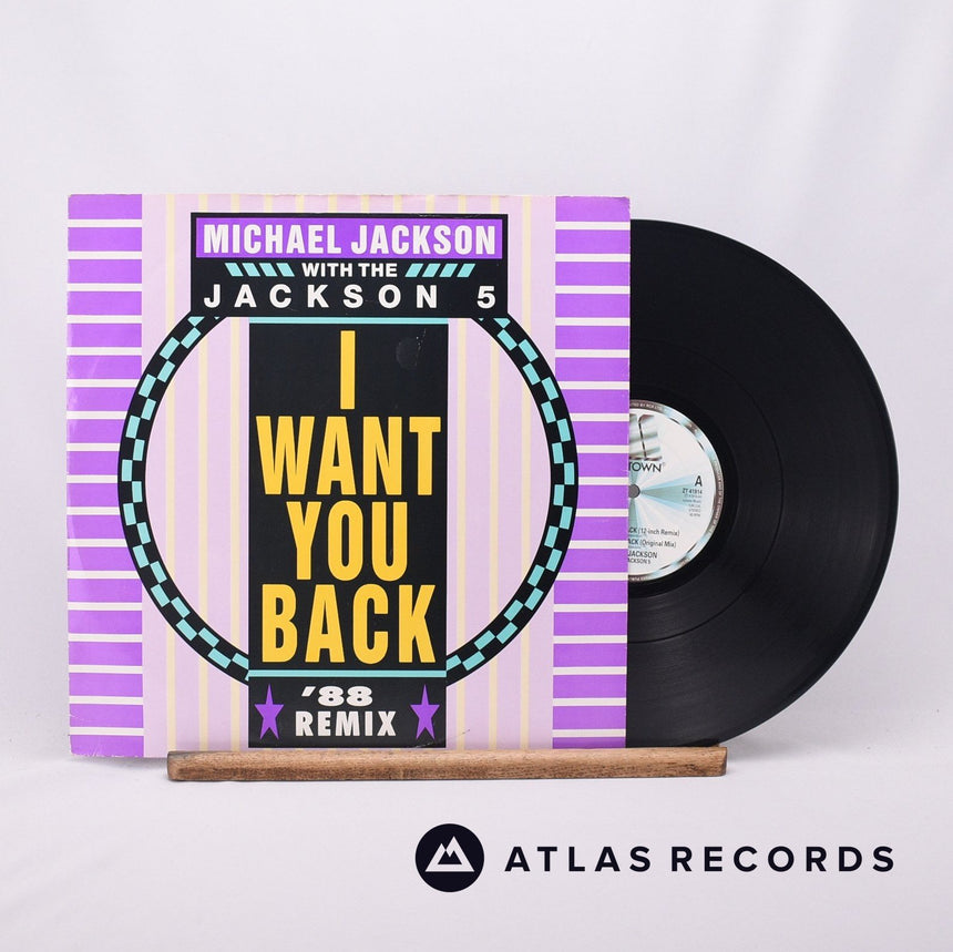 Michael Jackson I Want You Back '88 Remix 12" Vinyl Record - Front Cover & Record