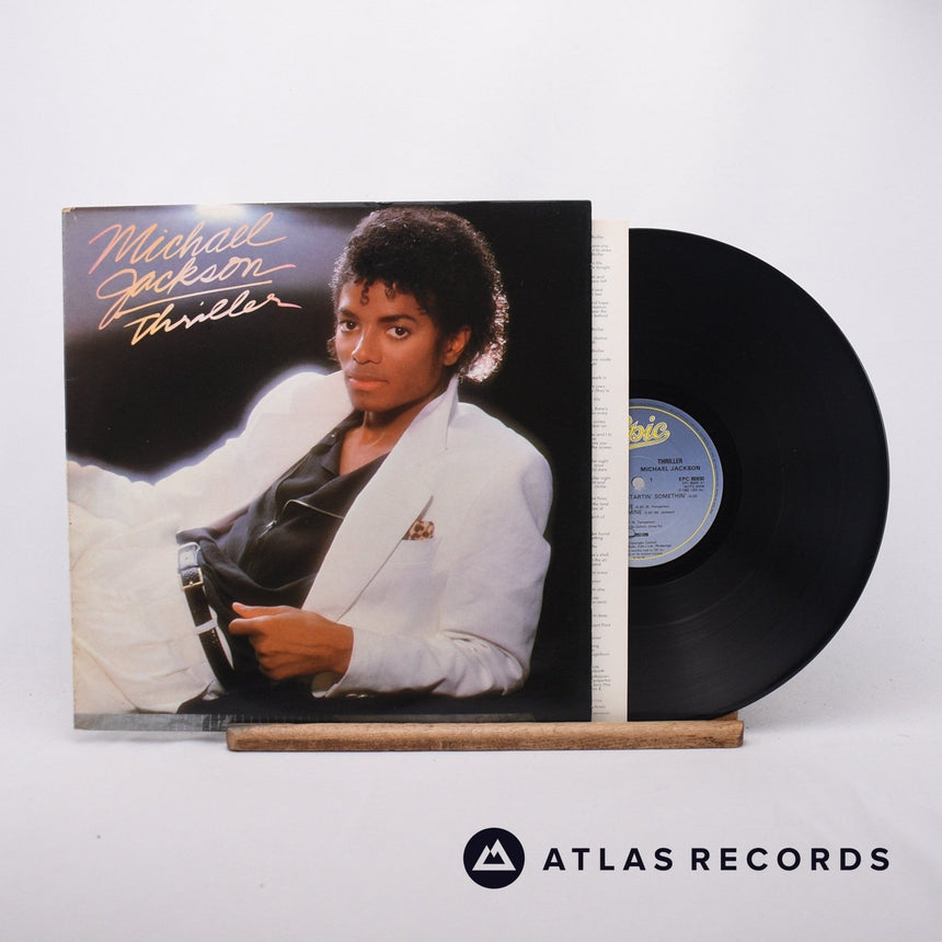 Michael Jackson Thriller LP Vinyl Record - Front Cover & Record
