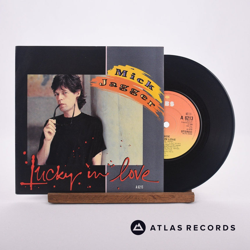 Mick Jagger Lucky In Love 7" Vinyl Record - Front Cover & Record