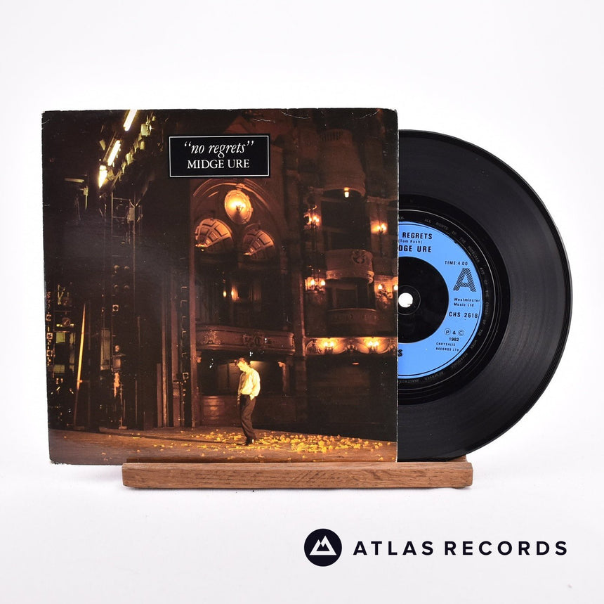 Midge Ure No Regrets 7" Vinyl Record - Front Cover & Record