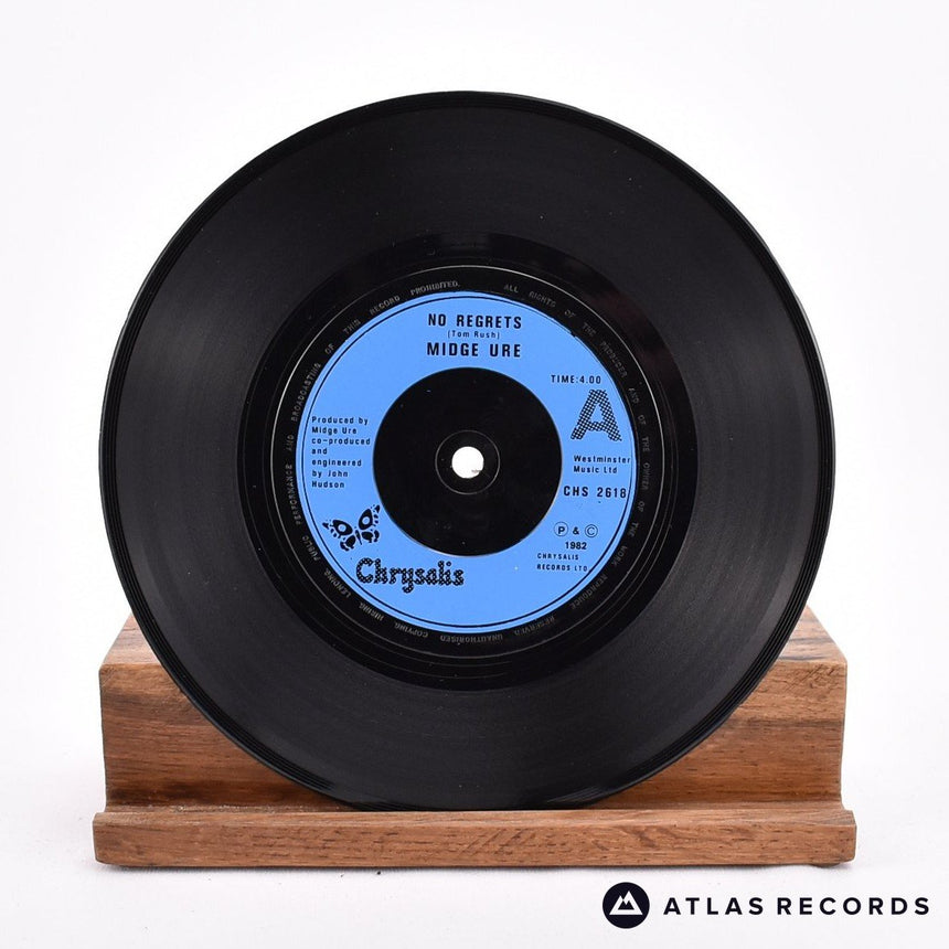 Midge Ure - No Regrets - 7" Vinyl Record - EX/VG+