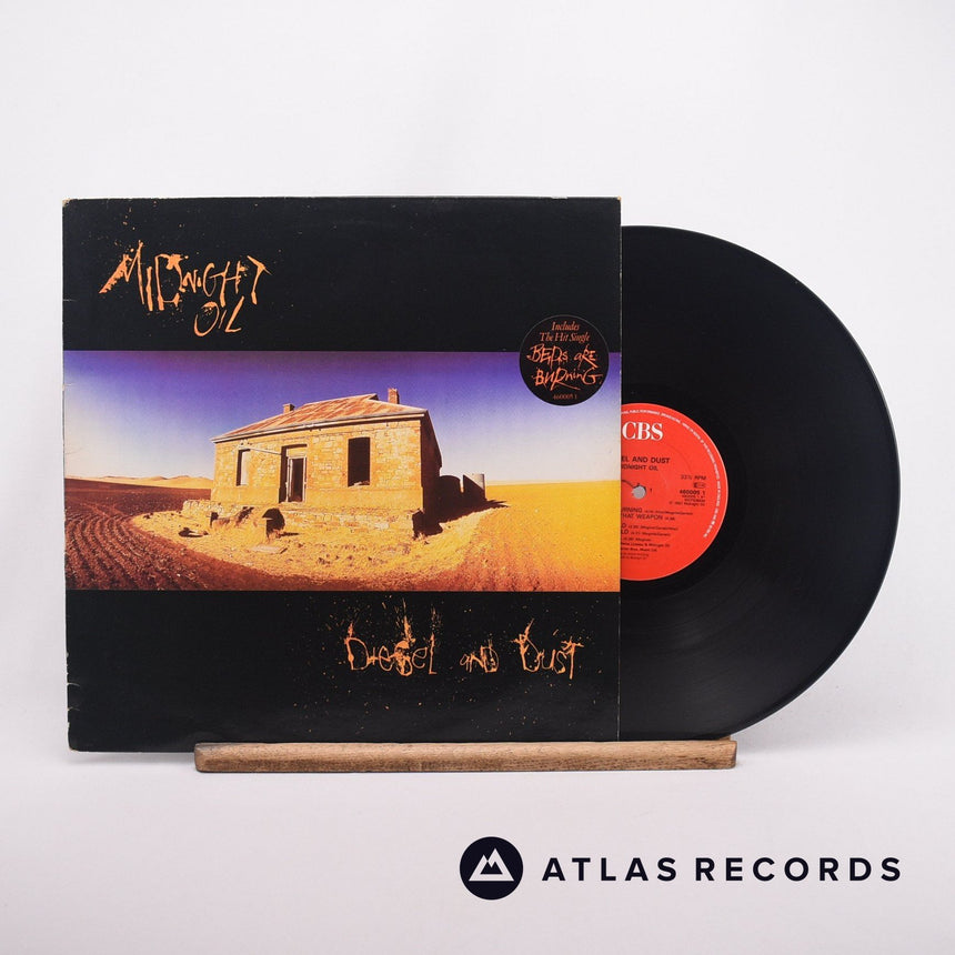 Midnight Oil Diesel And Dust LP Vinyl Record - Front Cover & Record