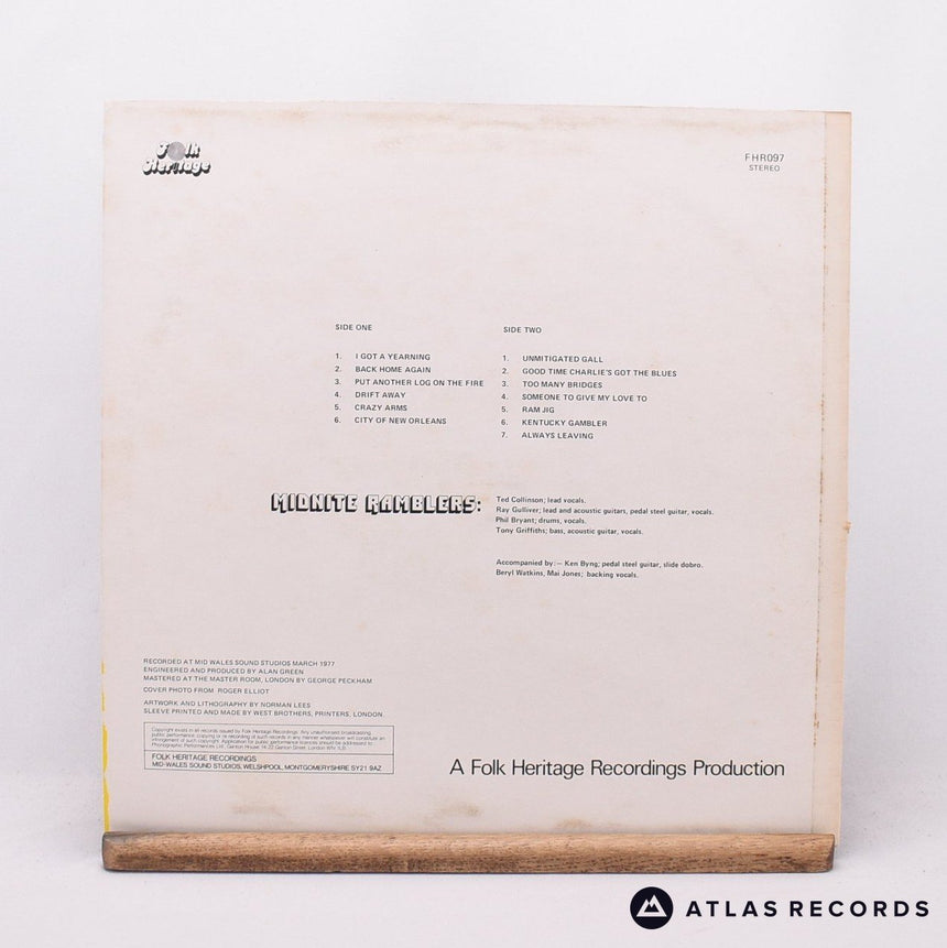 Midnite Ramblers - Always Leaving - LP Vinyl Record - VG+/EX