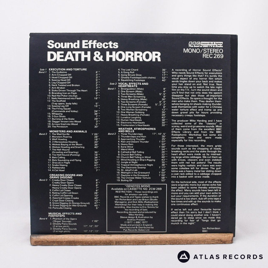 Mike Harding - Sound Effects Vol. 13 (Death & Horror) - LP Vinyl Record - EX/EX
