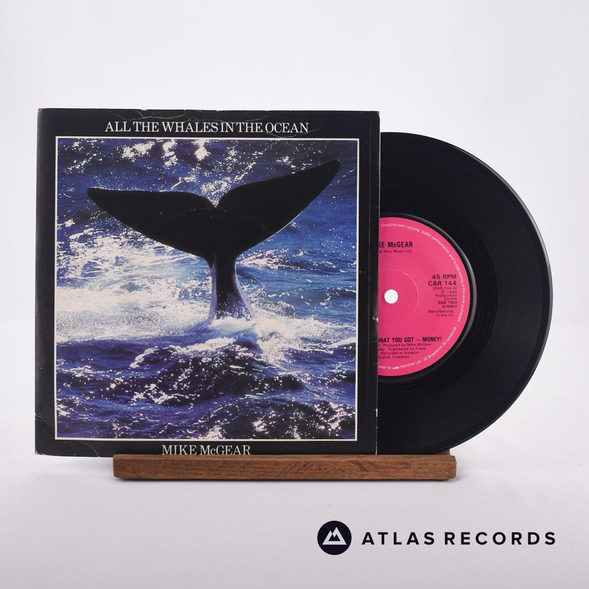 Mike McGear All The Whales In The Ocean 7" Vinyl Record - Front Cover & Record