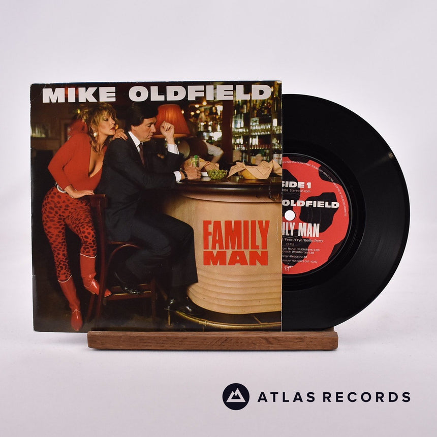Mike Oldfield Family Man 7" Vinyl Record - Front Cover & Record
