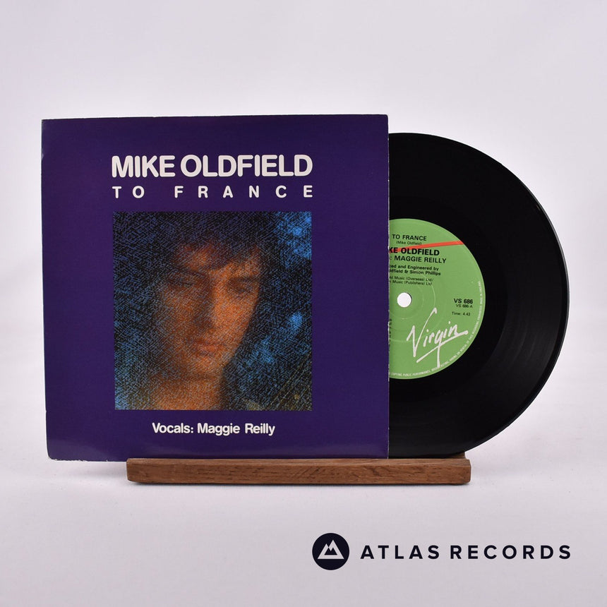 Mike Oldfield To France 7" Vinyl Record - Front Cover & Record